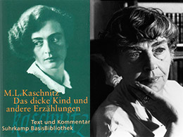 Marie Luise Kaschnitz - Das dicke Kind und andere Erzählungen - Buchcover und Autorenfoto